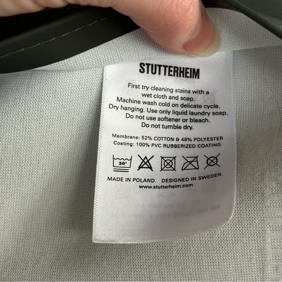 Stutterheim Rain Coat XXXS Mosebacke Original Green - Picture 13 of 16